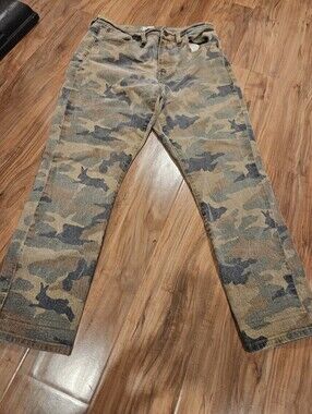 Camo Madewell Slim Boy Jeans - Green/Brown 29 Inches